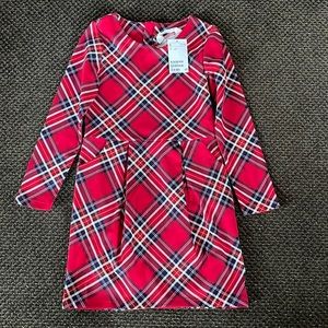 H&M girls plaid dress size 6-8 NWT
